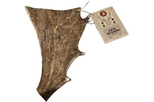 Productos naturales ECOMORDISCOS Asta de Gamo Natural para Perro – 100% Natural, Cuerno Masticable Duradero, Hueso Mordedor para Perros, Juguete Dental Antiestrés, Apto para Interior (XL)