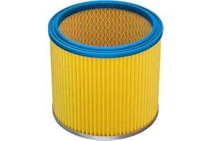 vhbw 1x Filtro plisado compatible con Rowi 20 PX 1.1, FAM Aquavac, Nevac PT450, GO On NT 1300i, Tarrington House WVC3500 aspiradora - azul/amarillo