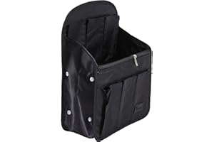 Periea Backpack Organiser Insert 'Gwen' - Rucksack Organizer with 13 Compartments (Black, Large)