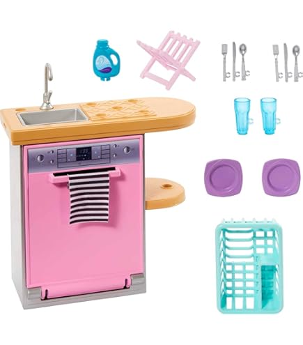 Barbie Makeup Tutorial Accessory Set – 12-Piece Toy With Case, Lipsticks, Ring Light & More