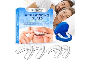 CHARMCHIC 4 Stück Anti Schnarch Schiene, Effektiv Schnarchstopper Zahnschiene Knirschen, Knirscherschiene Für Nacht, Wiederverwendb Und Verbessert Den Schlaf, Für Männer Frauen, Transparent