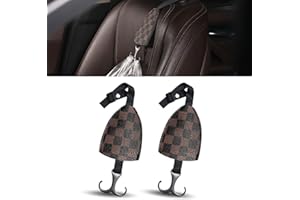 OXTXO 2 Pack Car Headrest Hooks,Vehicle Seat Hanger, Hidden Metal Bag Holders for Car Seats,Universal Vehicle Back Seat Handbag Hooks