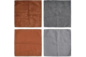 Nivofu 4 stycken barista-dukar mikrofiber mocka 30 x 30 cm - absorberande och tjock mikrofiberduk set - trasor professionell
