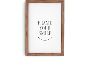 MONFRAME Bilderrahmen Modern - 40x55 cm - Nussbaum - mit Acrylglas