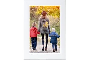 CLAY ROBERTS Picture Frame 6 x 4, White, Freestanding and Wall Mountable, 10 x 15 cm, 6x4 Picture Frames, White 6x4 Photo Frames, 4x6 Photo Collage Gallery Display