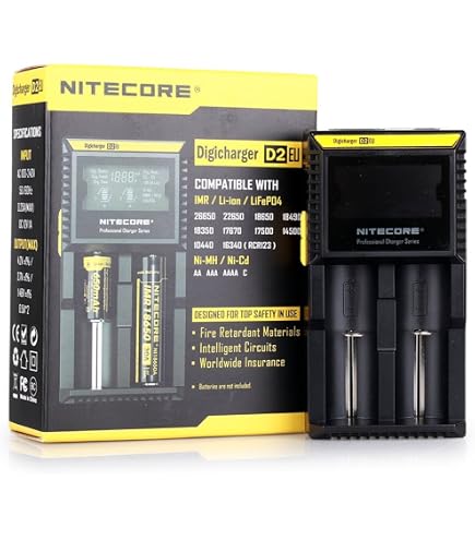 NiteCore D2 Digicharger Li-ion Ni-MH Ni-Cd LiFePO4 AA LCD Charger NiteCore D2 Digicharger Li-ion Ni-MH Ni-Cd LiFePO4 AA LCD Charger
