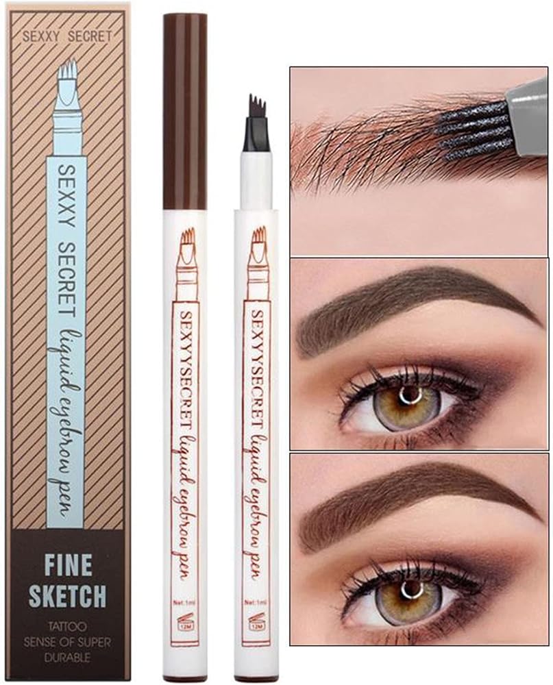Chermik Koyu Kahve Fine Sketch Kaş Kalemi Şekillendirme Boyama Kaş Rimeli Kalıcı Microblading