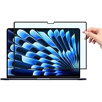 MyGadget Pellicola Magnetica Filtro anti-luce blu [Antiriflesso] per Apple MacBook Air 13,6 Pollici (2022) M2 A2681