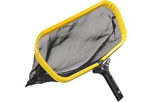SPRITUMN-HOME Épuisette Piscine, Filet de Fond Piscine à Mailles Fines Epuisette de Ramassage Feuilles pour Piscines, Spas, Étangs et Bassins Nettoyage