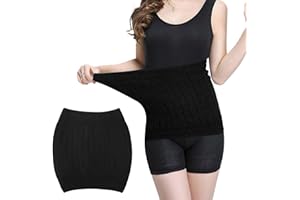 Risipu Kaschmir Nierenwärmer Damen elastische Taille und Bauch Unterstützung Wärmegürtel für Rücken Lendenwirbelsäule und Menstruationsschmerzen Relief