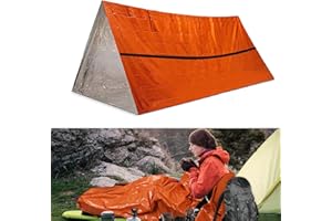 SAMANIJA Saco de Dormir de Supervivencia, Bolsa Bivvy de Emergencia Manta de Rescate de Emergencia Reutilizable para Acampar al Aire Libre, Senderismo