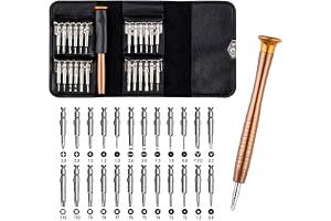 Zaptec 25 in 1 Precision Small Magnetic Screwdriver Set Multi Pocket Repair Tool Kit for Mobile, Laptop, Electronics, iPad, Mackbook, Watch