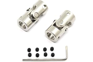 Befenybay 2 Stück 10 mm bis 10 mm Kreuzgelenkwellenkupplung mit Schrauben für Motor