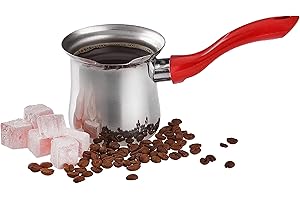DESTALYA Cafetière Turque Set (Cafetière Rouge)