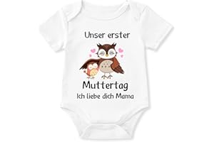 Glimnerize Strampler Baby Body Onesie Kurzarmbody Ersten Muttertag Geschenk für Mutter Frühchen Kleidung 0-12 Monate