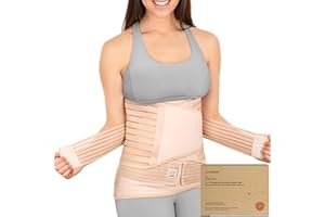 ‎KEABABIES KeaBabies Revive 3 in 1 Postpartum Gürtel für Damen - Bauchgurt nach Geburt Kaiserschnitt, Rückbildungsgürtel nach Geburt, Bauchband nach Geburt, Bauchgurt Schwangerschaft (Classic Ivory, M/L)
