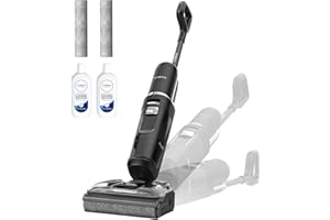 Tineco Floor ONE S7 Stretch Ultra Cordless Wet Dry Vacuum Cleaner, 180°Lay-Flat Anti-Tangle Design, 50 Minutes Runtime, 85℃ Flashdry Self-Cleaning, Dual-Sided Edge Cleaning Floor Cleaner
