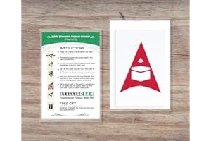 STICKERDEEN Qibla Direction Pointer (2pk) - Wall/Ceiling Decal Sticker (S005M) (Red)