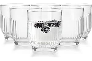 Glasmark KROSNO 1992 Vaso Set de Vasos de 6 Piezas Vasos de Agua Vaso de Bebida Cristal de Zumo Aptos para Lavavajilla 6x290 ml