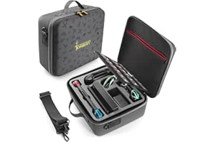 JOYHOOD Funda de Transporte para Switch & Switch OLED, Case Rígida de Protector Estuche de Almacenamiento para Switch Console y Accesorios (All-IN-One, Gris Zelda)