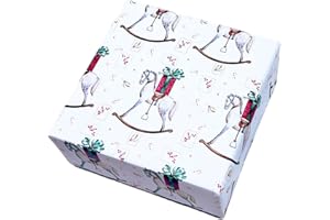 arkamii carta da regalo formato 86 x 64 cm disegno natale natalizio 3 fogli formato grande (NA2)