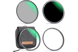 K&F CONCEPT 77mm Filtre UV Multi-Couches et CPL Polarisant Circulaire et ND1000 Magnétique avec Bague Base et Sac de Rangement en Kit Installer Rapidement pour Objectif Appareil Photo