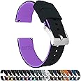 Barton Elite Silicone Watch Bands - Quick Release - Choose Color - 18mm, 19mm, 20mm, 21mm, 22mm, 23mm & 24mm Watch Straps