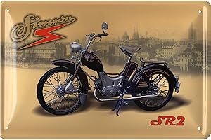 Geschenkeparadies 24 Blechschild 20x30cm Simson SR2