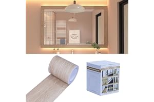 FEILAYS Holzoptik Klebeband, Realistische Holzmaserung Reparatur, Selbstklebend Holzmaserung Panzertape für Weichsockelleiste, Türen Bordüre, Wände Tapeten, Möbel, 10cm x 10m