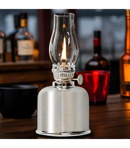 2x Petroleumlamp Glas - Vintage Kerosine Lantaarn Stormlantaarn Voor Binnen En Buiten