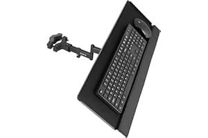 VIVO POLEKB, Supporto Universale per Tastiera e Mouse da 66 cm, Rotazione di 360 Gradi, Posizione di Scrittura Neutra, Nero
