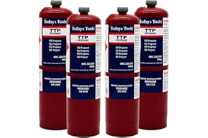 MIDLANDS TOOL SUPPLIES 4x Propane 400g Bottle Disposable Gas Cylinder plumbers torch jet burner