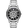 Emporio Armani Automatic Self-Winding Dress Watch with Stainless Steel Or Leather Band
