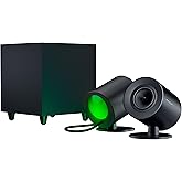 Razer Nommo V2 - Kablolu Subwoofer'lı Tam Aralıklı 2,1 PC Oyun Hoparl&ouml;rleri (Al&uuml;minyum Faz Fişli 3" Tam Aralıklı S&uuml;r&uuml;c&uuml;ler, 5
