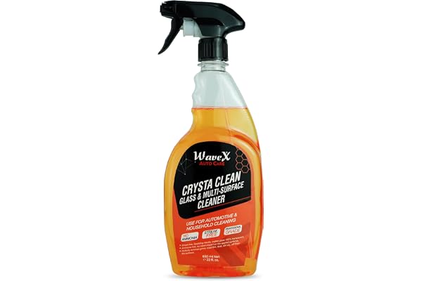 Wavex Car Glass Cleaner Crysta Clean 650 ml Multi Surface Professional Grade Automotive Glass Cleaner