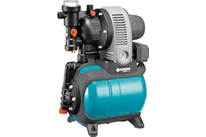 GARDENA Groupe de Surpression 3000/4 Eco Classic : Pompe Domestique, Protection Contre la Marche à Sec, Clapet Anti-Retour, 3 Raccords, Puissance du Moteur 650 W, Débit 2 800 L/H (1753-20)