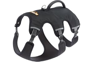 Ferplast Pettorina Cane Taglia Grande ERGOTREKKING LARGE, Pettorina per Cani Antifuga, Antipanico, Levriero, Catarifrangente, 6 Chiusure, Regolabile, Ideale per escursioni, Morbida Imbottitura