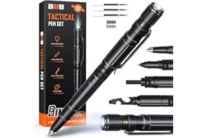 BIIB Idee Regalo Uomo, Multiuso Penna con Torcia Elettrica Gadget Utili, Regalo Natale Uomo, Regalo Uomo Compleanno, Regalo Festa del Papà, San Valentino per Lui, Regalo Anniversario per Lui/Lei