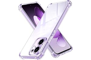 ivoler Funda para OPPO Reno 13F 5G / OPPO Reno 13 FS 5G, Carcasa Protectora Antigolpes Transparente con Cojín Esquina Parachoques, Suave TPU Silicona Caso Delgada Anti-Choques Case