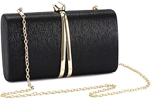 UBORSE Sac de Soirée Pochette Sac à Main en Bandoulière Chaîne Démontable Luxe Femme