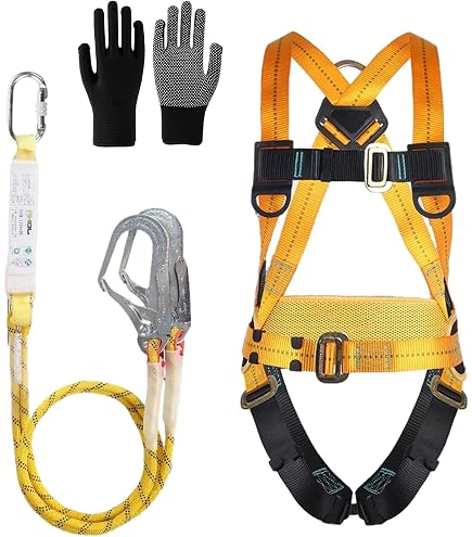 Harnais Sécurité Anti-Chute Auto-Rétractable 3-20m - Dispositif Chute Hauteur 150kg