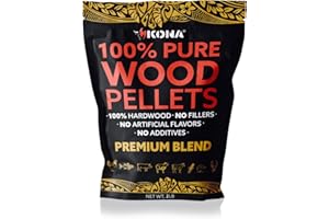 Kona Premium Blend Smoker Pellets, Intended for Ninja Woodfire Outdoor Grill, 2 lb Resealable Bag