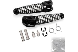 Hokuotolite Reposapiés delantero/conductor para ninja zx6r 08-23, zx10r 08-10, z1000 10-13, z1000 abs 14-16, zr800 13-15, z800 abs 2016, z h2 2020-2020. 2023, Z H2 SE 2021-2024, negro