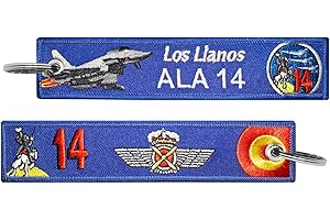 Tacro Llavero ALA 14 Ejército del Aire Base Aérea de Los Lanos Bordado Azul