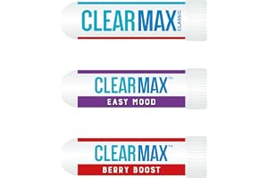 ClearMax Näsinhalator 3-pack – Mix: Berry Boost, Easy Mood & Strawberry | Mild Mentol & Eteriska Oljor