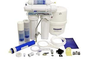 Finerfilters Umkehrosmose unter der Spüle Trinkwasserfiltersystem (50GPD) für den Haushalt, entfernt bis zu 99% der Verunreinigungen für das allerbeste Trinkwasser (4-stufig)