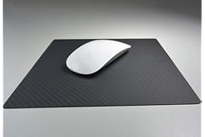 SACHVERSTÄNDIGEN-ZUBEHÖR.DE Podkładka pod mysz z prawdziwego włókna węglowego do notebooka/laptopa, dla graczy i gier wideo, duża, do gier komputerowych, podkładka pod mysz, czarne włókna węglowe, wysokiej jakości, komfort,
