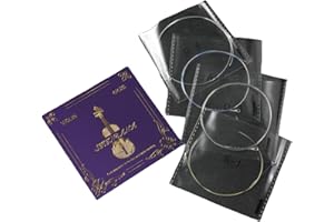 YWYLL Violin Strings Full Set, Violin Strings Replacement,Long-Lasting Durability & Rich Tone - Handcrafted with Premium Materials- For All Levels (4/4 SIZE)