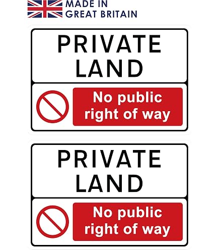 Punkcards Sicherheitsschild „Privatgrund – Kein Betretungsrecht“ – A3 (420x297 Mm), 3 Mm Foamex, 2 Stück