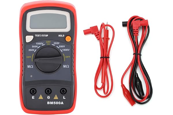 BM500A Digital Elektronisk Megohmmeter 500V/1000V Isoleringsmotståndsmätare